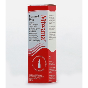 Miwana næsespray naturell plus